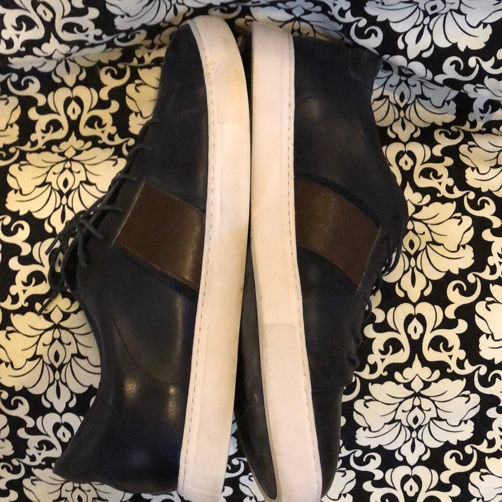 🌟Mens Robert Graham Classic Leather embossed, damask brown detail lace-up shoes
